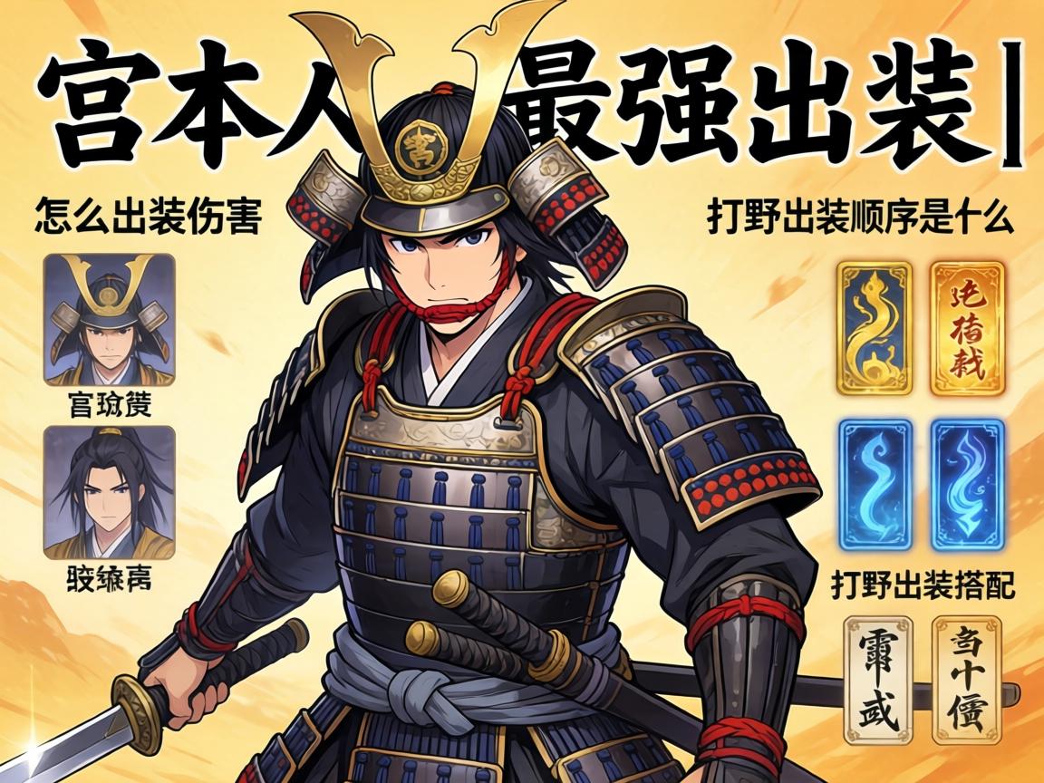 宫本武藏最强出装丨怎么出装伤害最高,打野出装顺序是什么,铭文如何搭配 宫本武藏最强出装丨怎么出装伤害最高,打野出装顺序是什么,铭文如何搭配