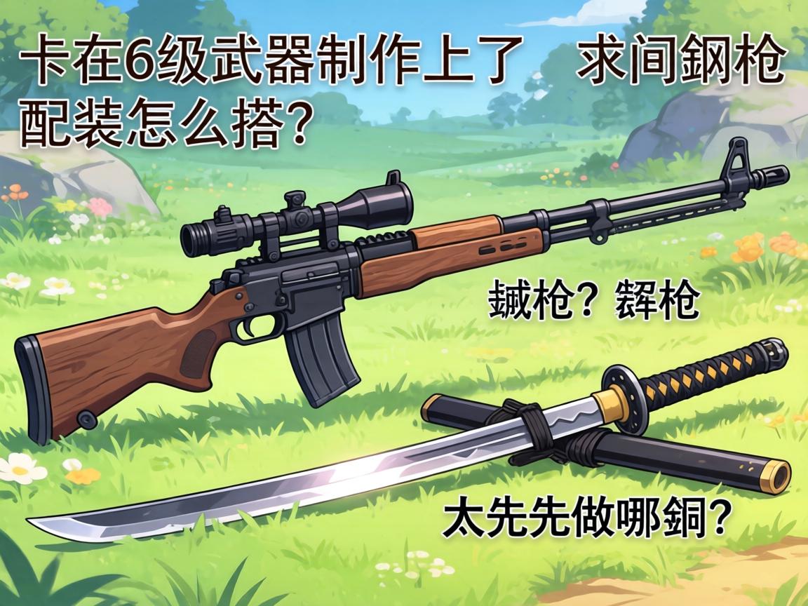 卡在6级武器制作上了,求问铳枪和太刀先做哪个?配装怎么搭? 卡在6级武器制作上了,求问铳枪和太刀先做哪个?配装怎么搭?