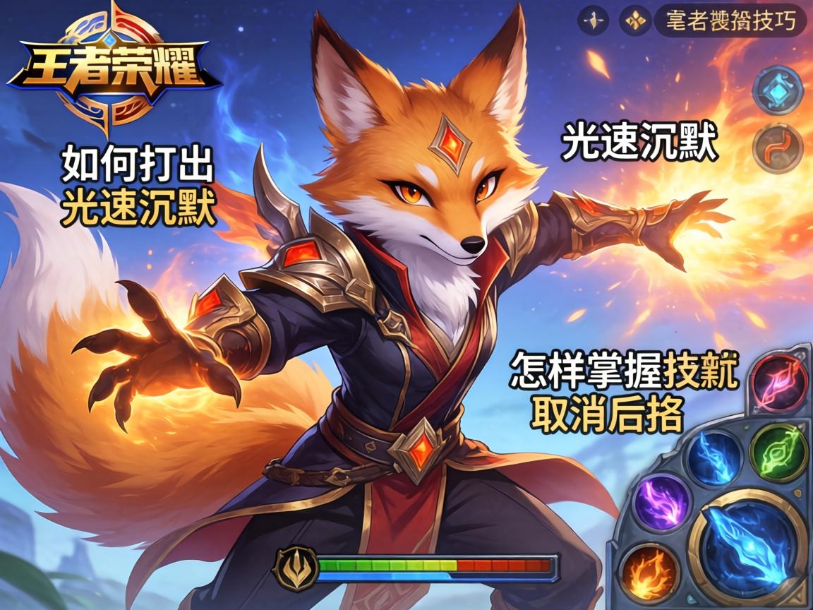 王者荣耀老狐狸连招技巧,如何打出光速沉默,怎样掌握技能取消后摇 王者荣耀老狐狸连招技巧,如何打出光速沉默,怎样掌握技能取消后摇