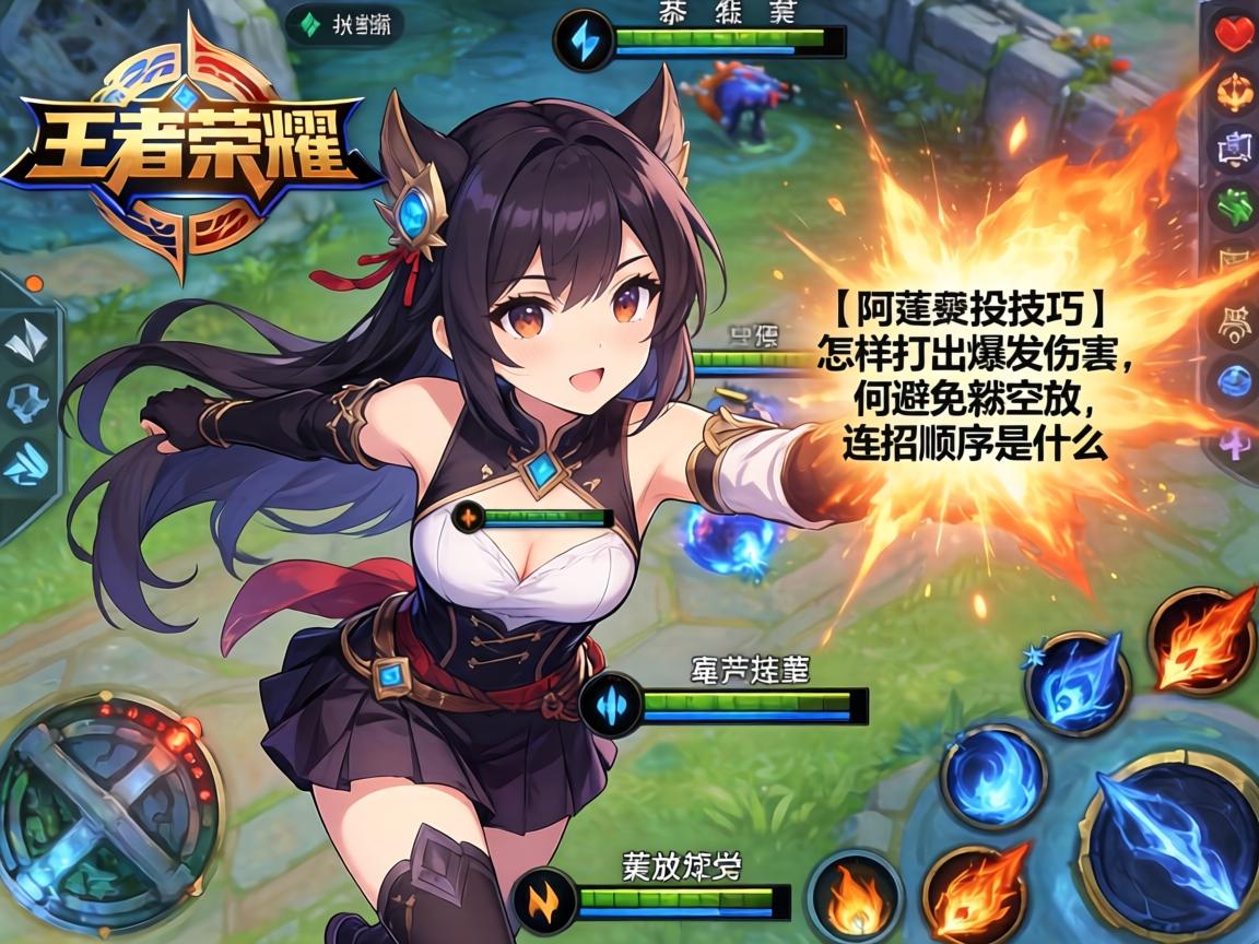 王者荣耀阿莲连招技巧丨怎样打出爆发伤害,如何避免技能空放,连招顺序是什么 王者荣耀阿莲连招技巧丨怎样打出爆发伤害,如何避免技能空放,连招顺序是什么