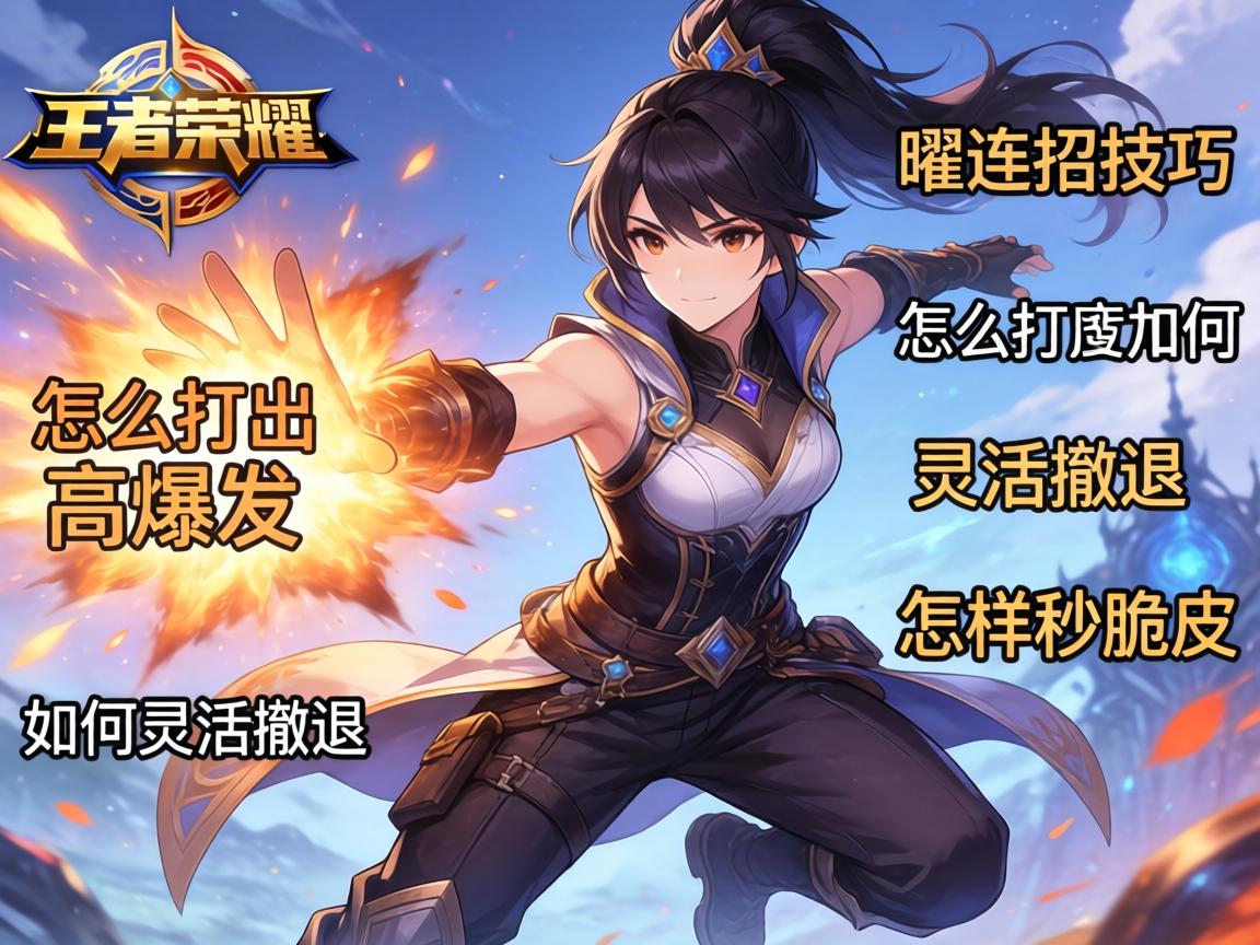 王者荣耀曜连招技巧,怎么打出高爆发,如何灵活撤退,怎样秒脆皮 王者荣耀曜连招技巧,怎么打出高爆发,如何灵活撤退,怎样秒脆皮