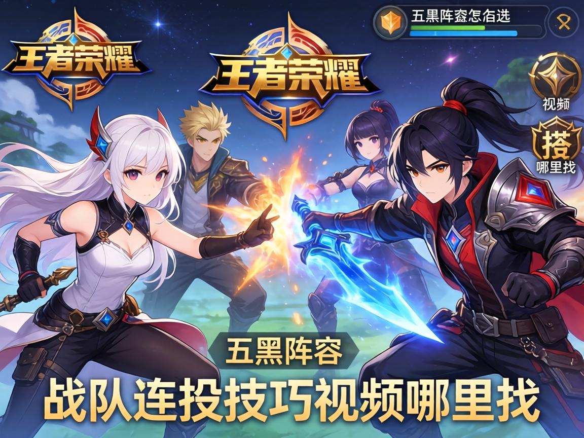 王者荣耀战队连招技巧视频哪里找,如何与队友搭配技能,五黑阵容怎么选? 王者荣耀战队连招技巧视频哪里找,如何与队友搭配技能,五黑阵容怎么选?