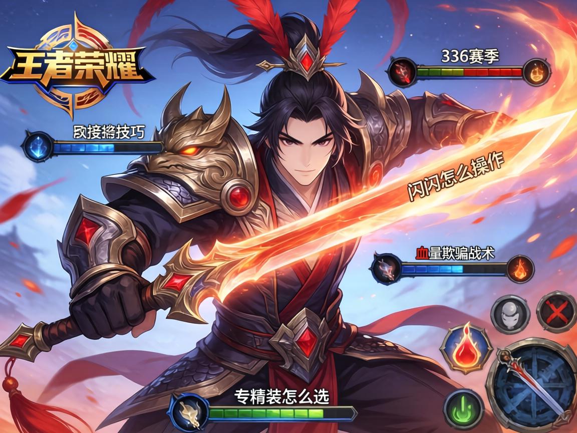 王者荣耀项羽连招技巧,S36赛季一闪怎么操作,血量欺骗战术如何用,专精装怎么选 王者荣耀项羽连招技巧,S36赛季一闪怎么操作,血量欺骗战术如何用,专精装怎么选