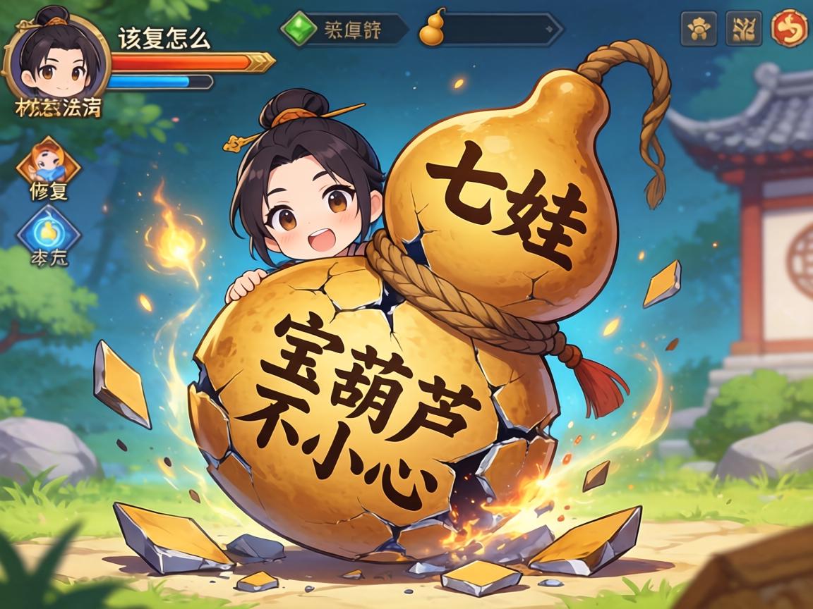 七娃的宝葫芦不小心碎了,该怎么修复才能恢复法力? 七娃的宝葫芦不小心碎了,该怎么修复才能恢复法力?