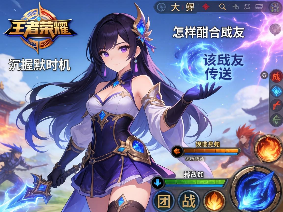 王者荣耀大乔连招技巧,如何掌握沉默时机,怎样配合队友传送,团战该如何释放技能 王者荣耀大乔连招技巧,如何掌握沉默时机,怎样配合队友传送,团战该如何释放技能