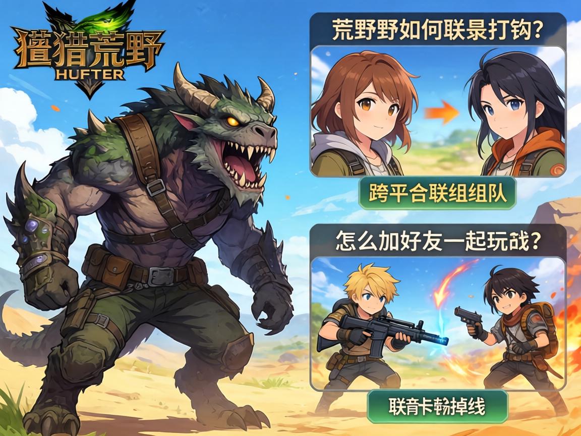 怪物猎人荒野如何联机打怪,跨平台联机组队步骤,怎么加好友一起玩,联机卡顿掉线怎么办 怪物猎人荒野如何联机打怪,跨平台联机组队步骤,怎么加好友一起玩,联机卡顿掉线怎么办