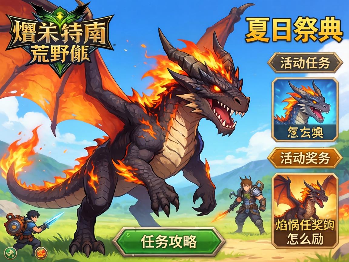 怪物猎人荒野夏季任务攻略,夏日祭典怎么玩,活动任务奖励有哪些,焰祸龙打法技巧 怪物猎人荒野夏季任务攻略,夏日祭典怎么玩,活动任务奖励有哪些,焰祸龙打法技巧