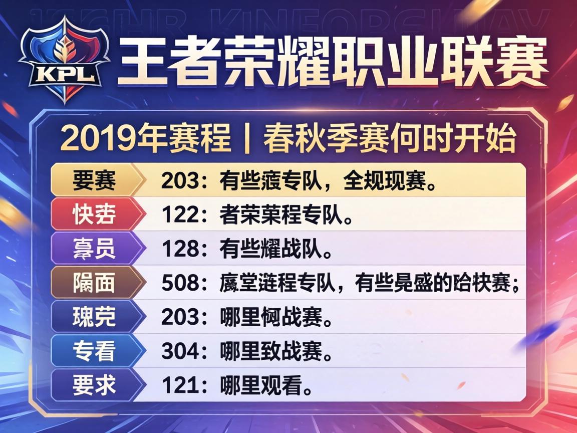 KPL王者荣耀职业联赛2019年赛程丨春秋季赛何时开始,有哪些战队,哪里观看 KPL王者荣耀职业联赛2019年赛程丨春秋季赛何时开始,有哪些战队,哪里观看