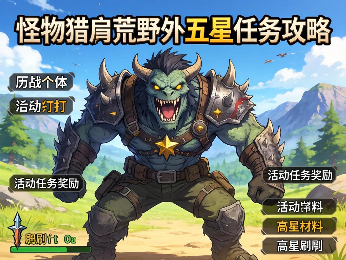 怪物猎人荒野五星任务攻略,历战个体怎么打,活动任务奖励有哪些,高星材料如何刷 怪物猎人荒野五星任务攻略,历战个体怎么打,活动任务奖励有哪些,高星材料如何刷