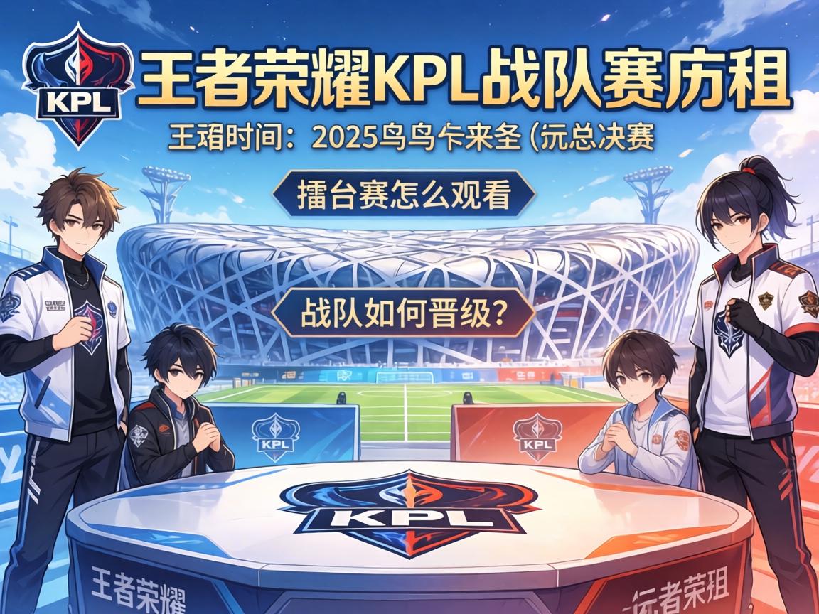 王者荣耀KPL战队赛程,2025鸟巢总决赛时间,擂台赛怎么观看,战队如何晋级? 王者荣耀KPL战队赛程,2025鸟巢总决赛时间,擂台赛怎么观看,战队如何晋级?
