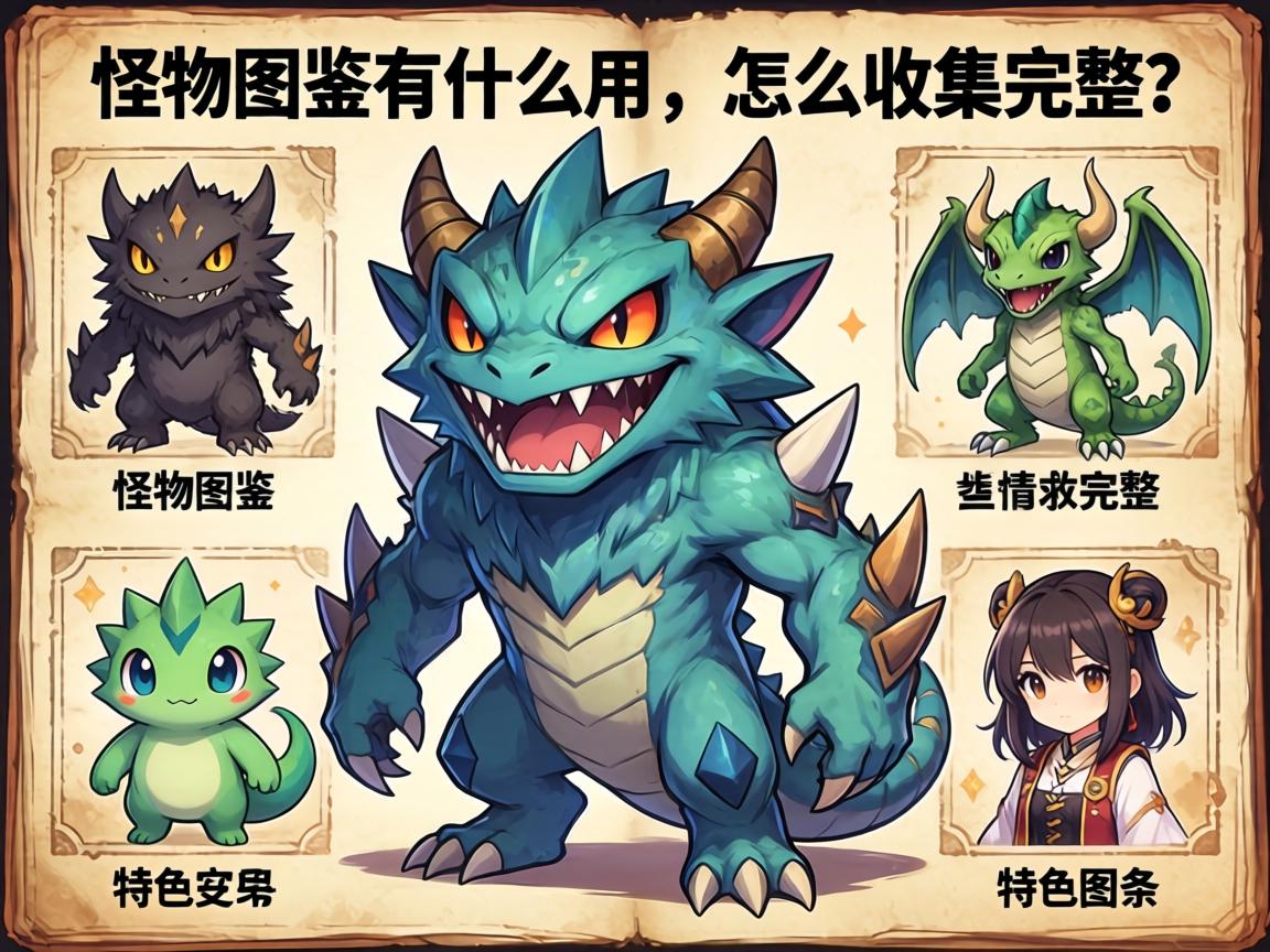 怪物图鉴有什么用,怎么收集完整,哪些游戏有特色图鉴系统 怪物图鉴有什么用,怎么收集完整,哪些游戏有特色图鉴系统